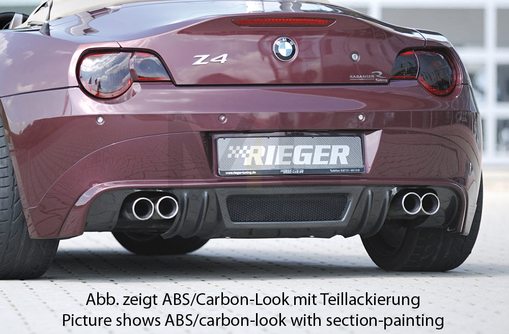 Rieger 00050510 BMW Z4 E85 Rear Diffuser 1 | ML Performance EU Car Parts
