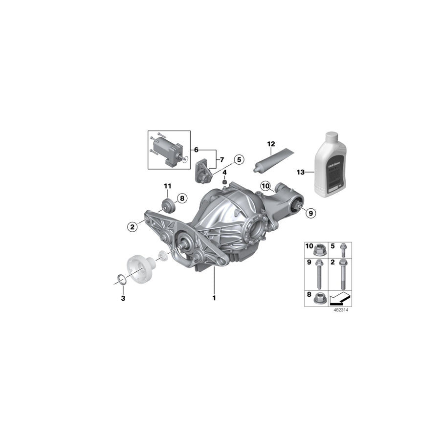 Genuine BMW 33117847684 F12 F06 F13 Additional Weight (Inc. M5 & M6) | ML Performance EU
