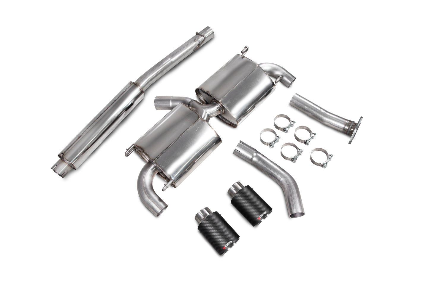 Scorpion SSU010CF Subaru Resonated Secondary Cat-Back System (GT86/GR86/Scion FR-S/BRZ) | ML Performance EU EU