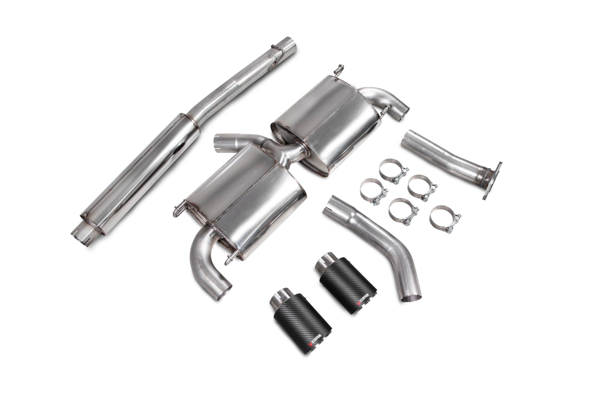 Scorpion SSU010CF Subaru Resonated Secondary Cat-Back System (GT86/GR86/Scion FR-S/BRZ) | ML Performance EU EU