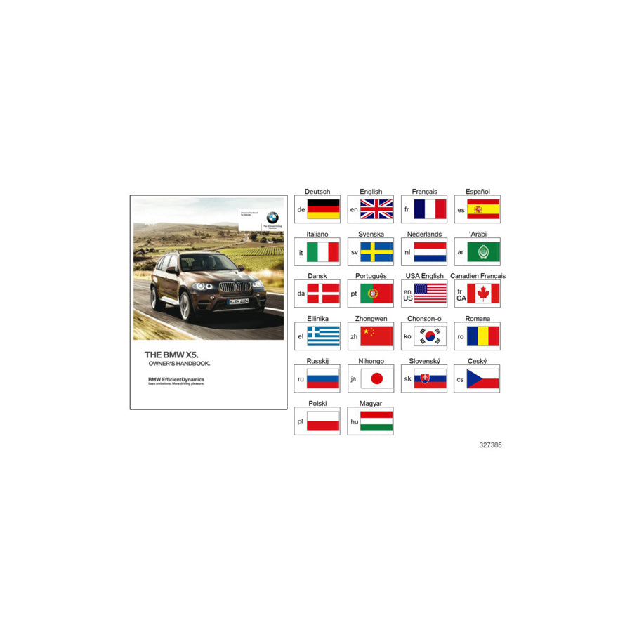 Genuine BMW 01402901849 E70 E70 Owner'S Manual For E70 DE (Inc. X5 M50dX, X5 40iX & X5 40dX) | ML Performance EU Car Parts