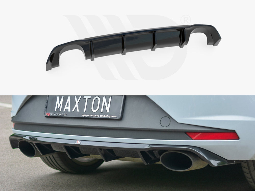 Maxton Design SE-LE-3-CU-RS1T Rear Valance Seat Leon MK3 Cupra (2014-2016) | ML Performance UK Car Parts