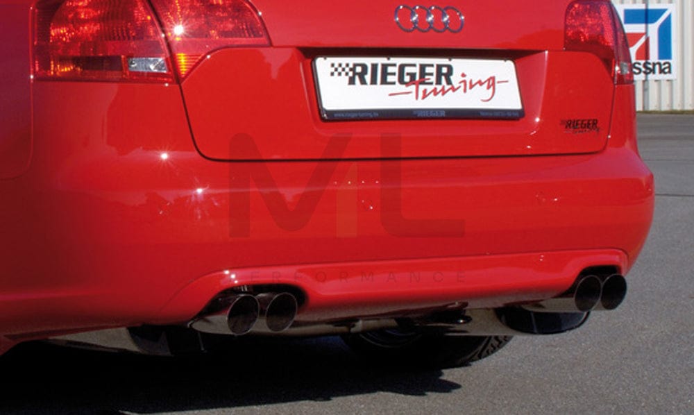 Rieger 00055227 Audi 8E B7 A4 Rear Diffuser 1 | ML Performance EU Car Parts