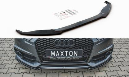 Maxton Design AU-S6-C7F-FD1T Front Splitter V.1 Audi S6 / A6 S-Line C7 FL | ML Performance UK Car Parts