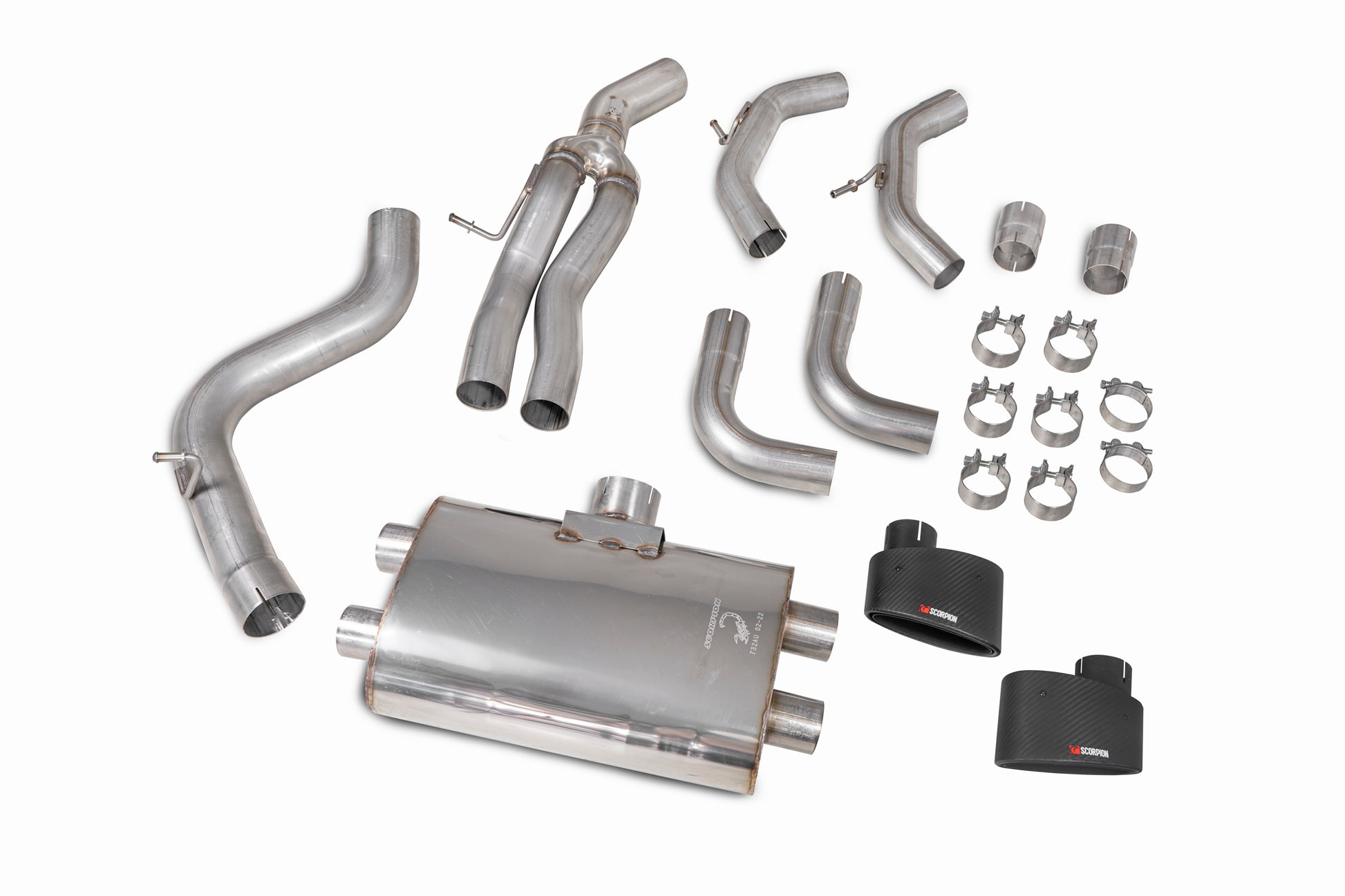 Scorpion SAUS082CF Audi TTRS MK3 Non-Res Gpf-Back System Without Valves | ML Performance EU EU