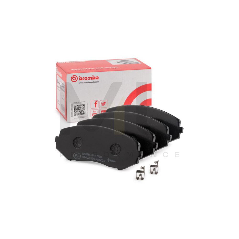 Brembo P 79 018 Brake Pad Set With Acoustic Wear Warning | ML Performance Car Parts