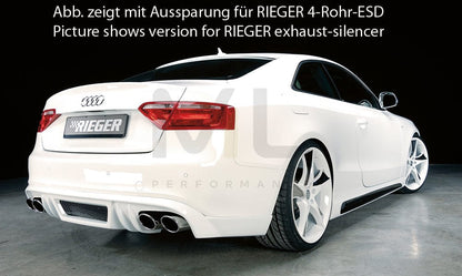 Rieger 00055400 Audi B8 B81 A5 Rear Diffuser 4 | ML Performance EU Car Parts
