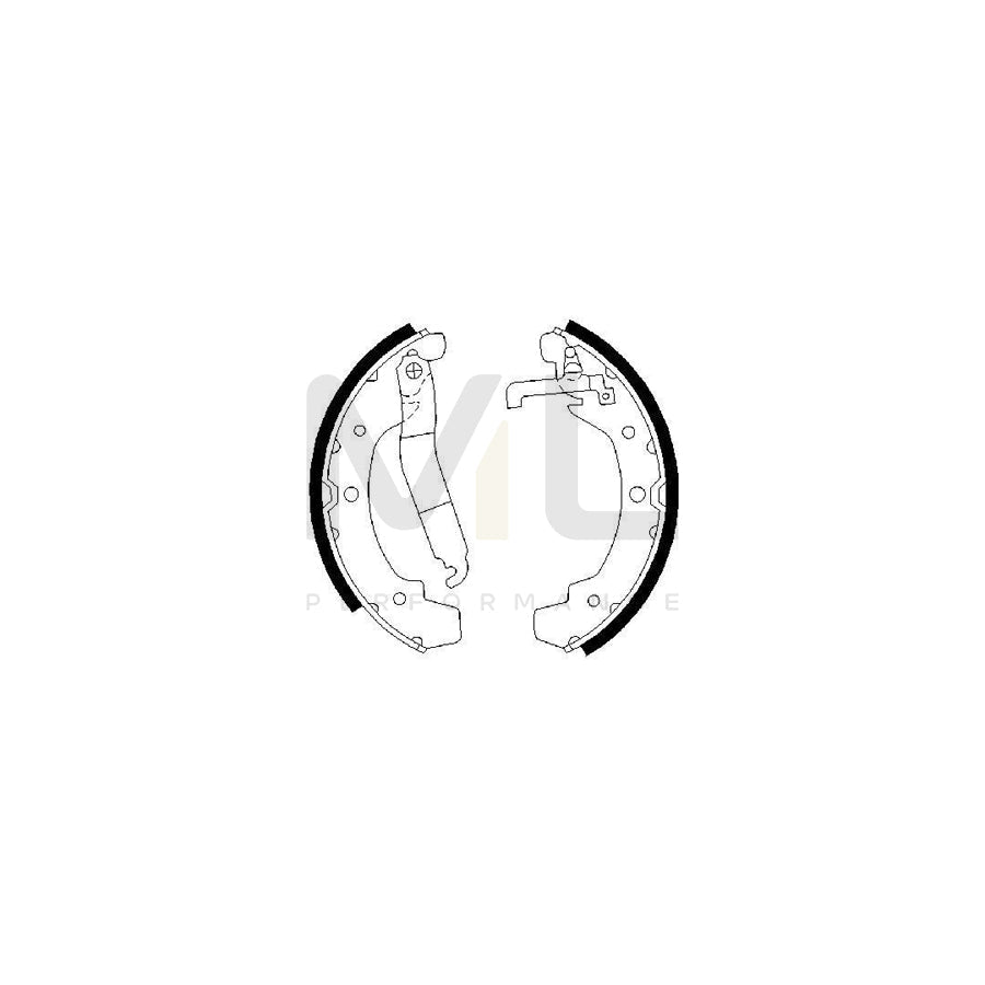 BOSCH 0 986 487 193 Brake Shoe Set for VW LT | ML Performance Car Parts