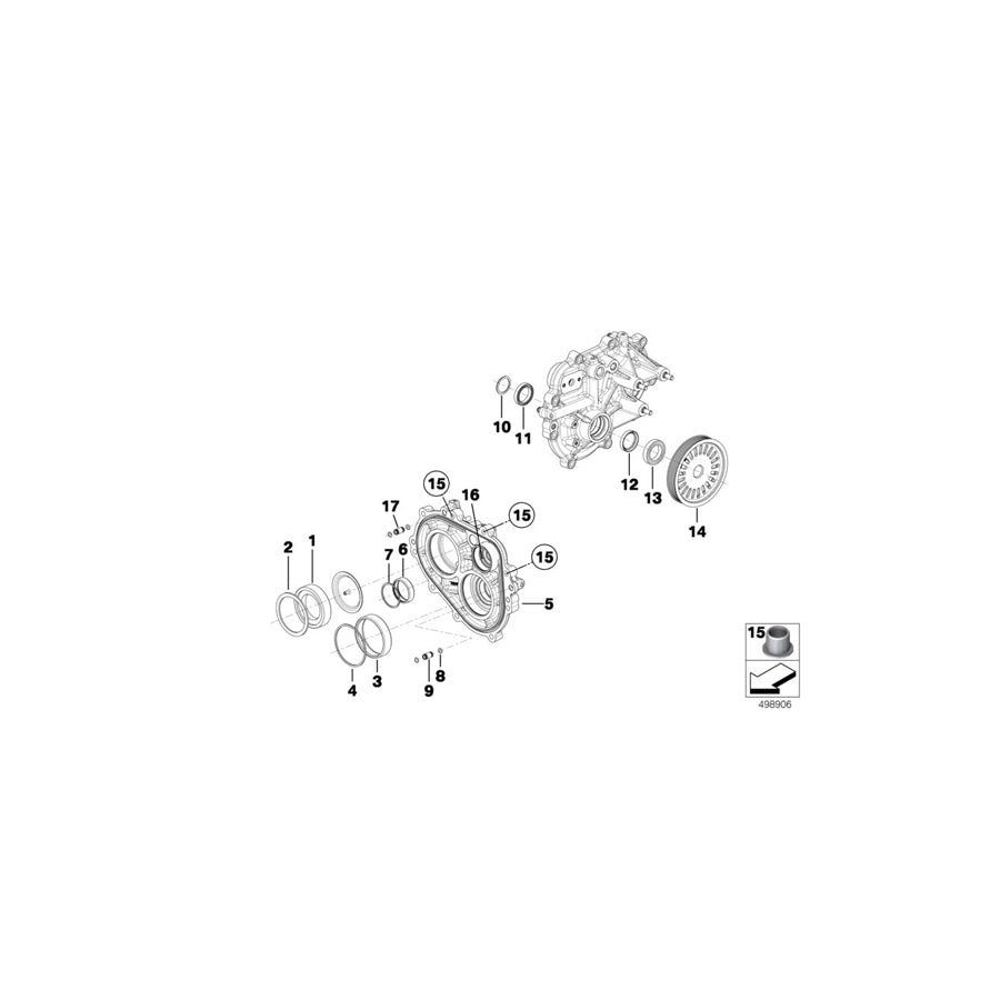 Genuine BMW 23008419619 BMW Lock Ring RH SIDE COVER (Inc.  & M6 GT3) | ML Performance EU Car Parts