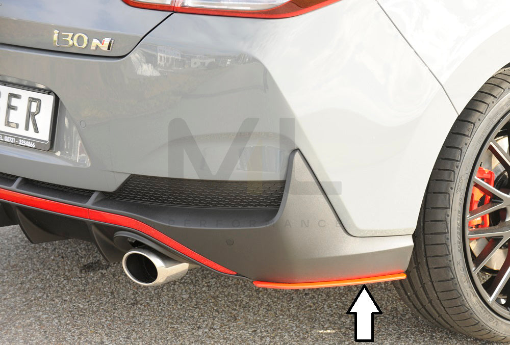 Rieger 00076007 Hyundai Rear Side Splitter (i30 N-Performance & i30 N) 5 | ML Performance EU Car Parts