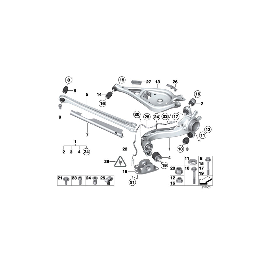 Genuine BMW 33326760390 E89 Collar Screw M12X1,5X80-8.8 (Inc. Z4 30i, Z4 23i & Z4 28i) | ML Performance EU