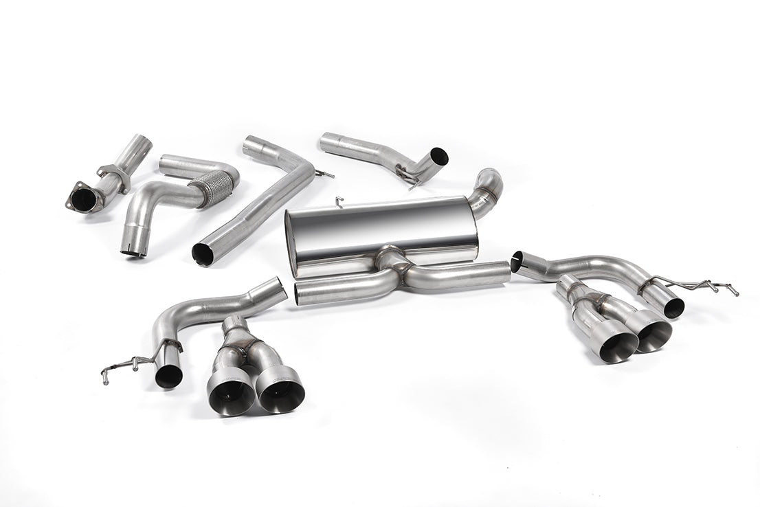 MillTek SSXHO226 Honda Civic Cat-Back Exhaust (Race) with Titanium Tips