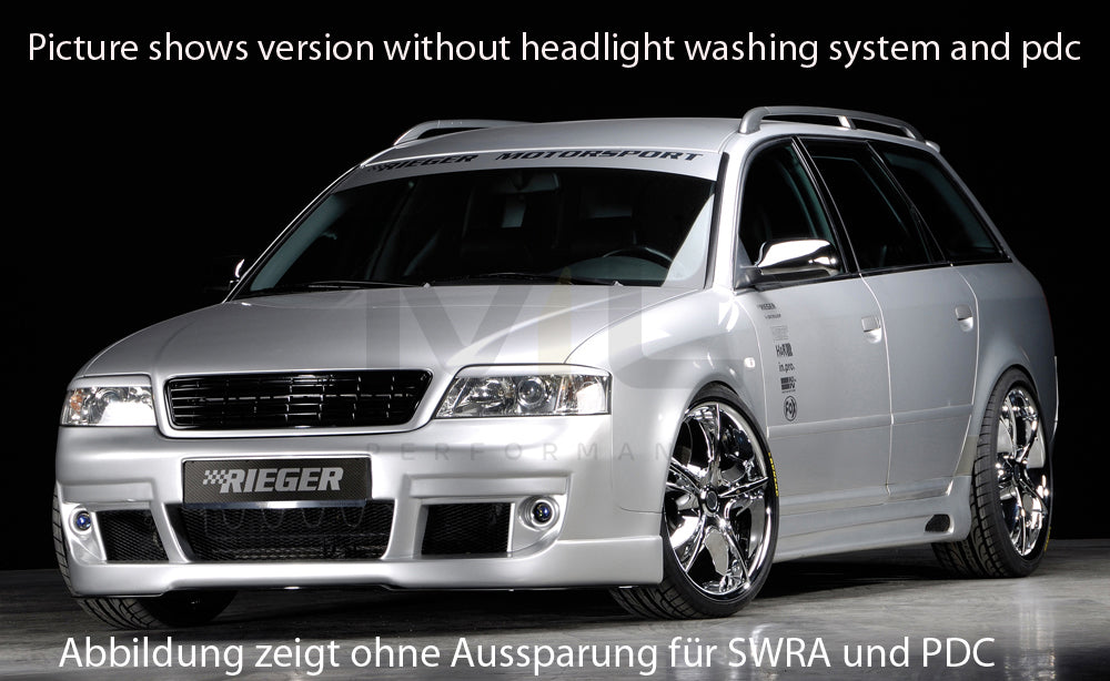 Rieger 00055304 Audi 4B A6 Front Bumper - S6-Look 3 | ML Performance EU Car Parts