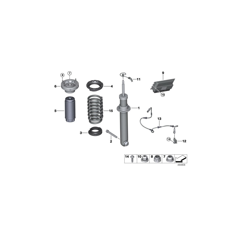 Genuine BMW 33537856981 F90 Rear Coil Spring (Inc. M5) | ML Performance EU