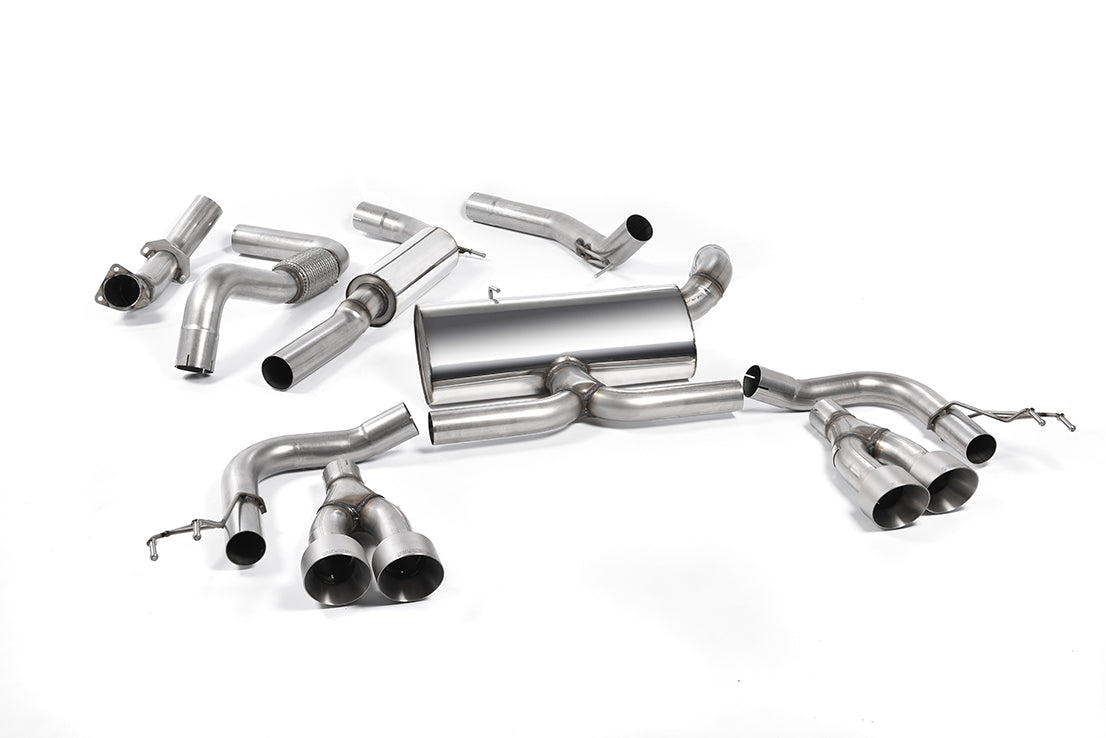 MillTek SSXHO218 Honda Civic Cat-Back Exhaust Titanium Tips - EC Approved