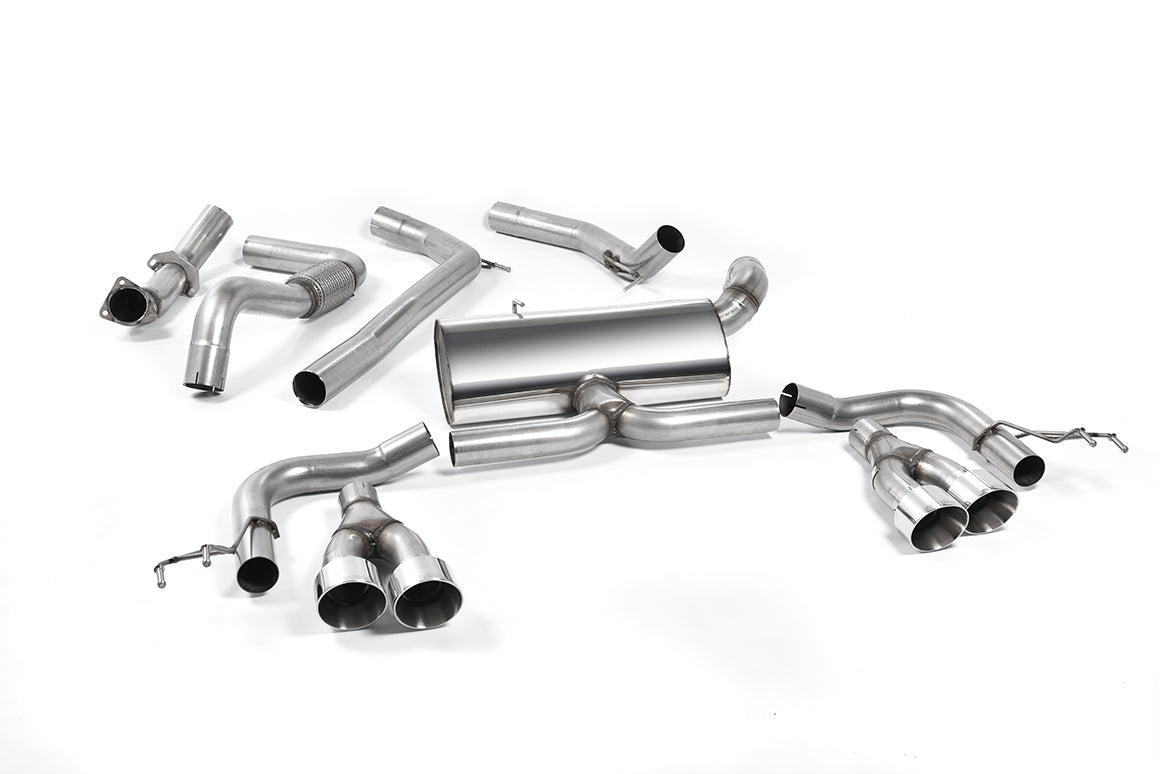 MillTek SSXHO216 Honda Civic Cat-Back Exhaust (Road+) with Polished Tips