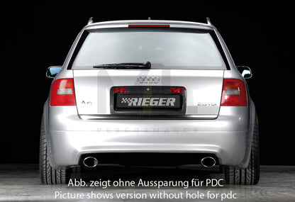 Rieger 00055307 Audi 4B A6 Rear Diffuser - S6-Look 3 | ML Performance EU Car Parts
