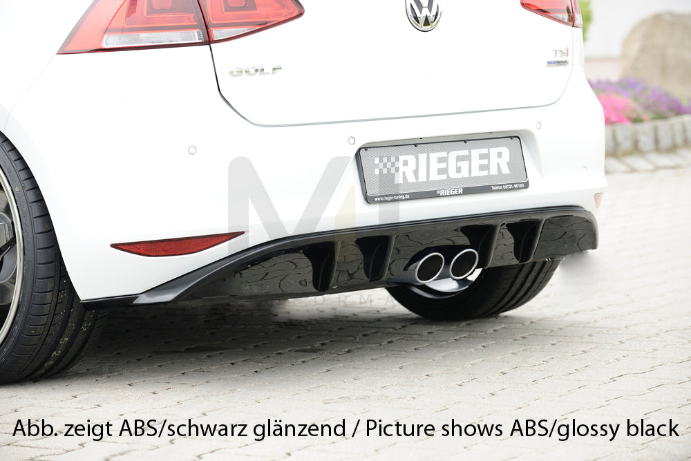 Rieger 00059559 VW Mk7 Golf Rear Diffuser 1 | ML Performance EU Car Parts