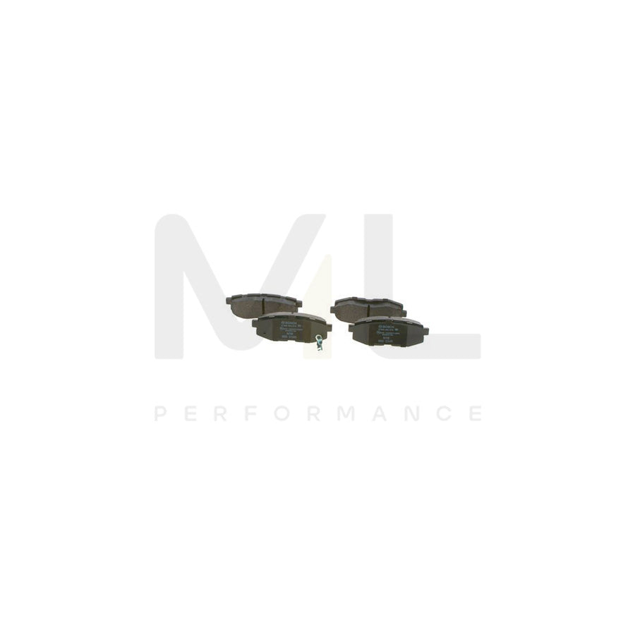 Bosch 0986494876 Brake Pad Set With Acoustic Wear Warning, With Anti-Squeak Plate BP2050 | ML Performance Car Parts