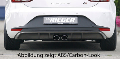 Rieger 00088033 Seat 5F Leon Rear Diffuser 4 |ML Performance EU Car Parts
