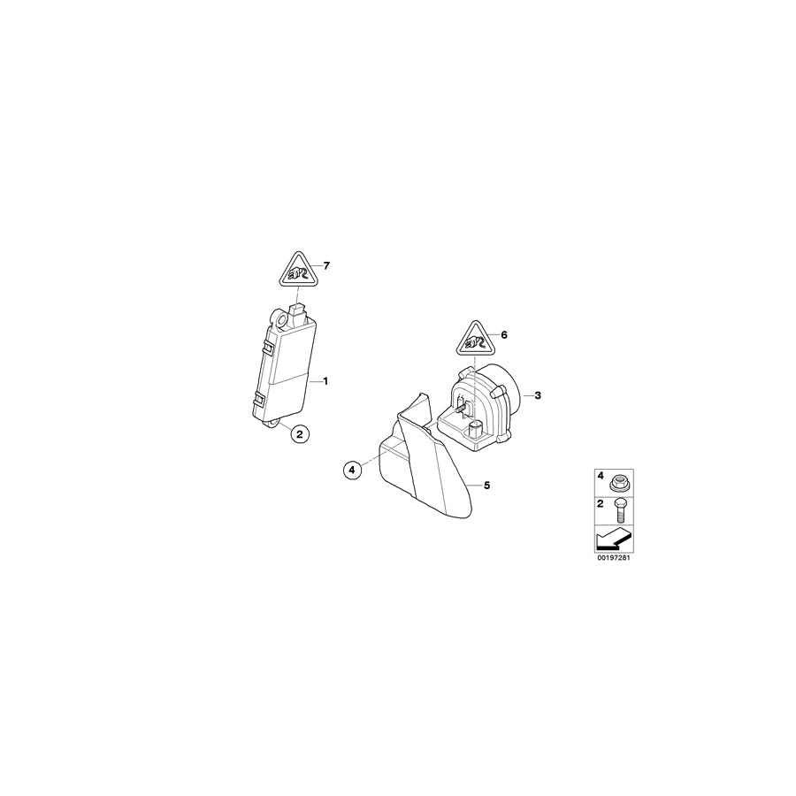 Genuine BMW 65756937761 E63 E64 Cover, Emergency-Current Siren (Inc. 630i, 645Ci & M6) | ML Performance EU Car Parts