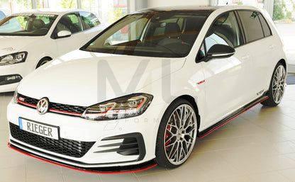 Rieger 00059516 VW Mk7 Golf GTI-TCR Side Skirt Splitter 9 | ML Performance EU Car Parts