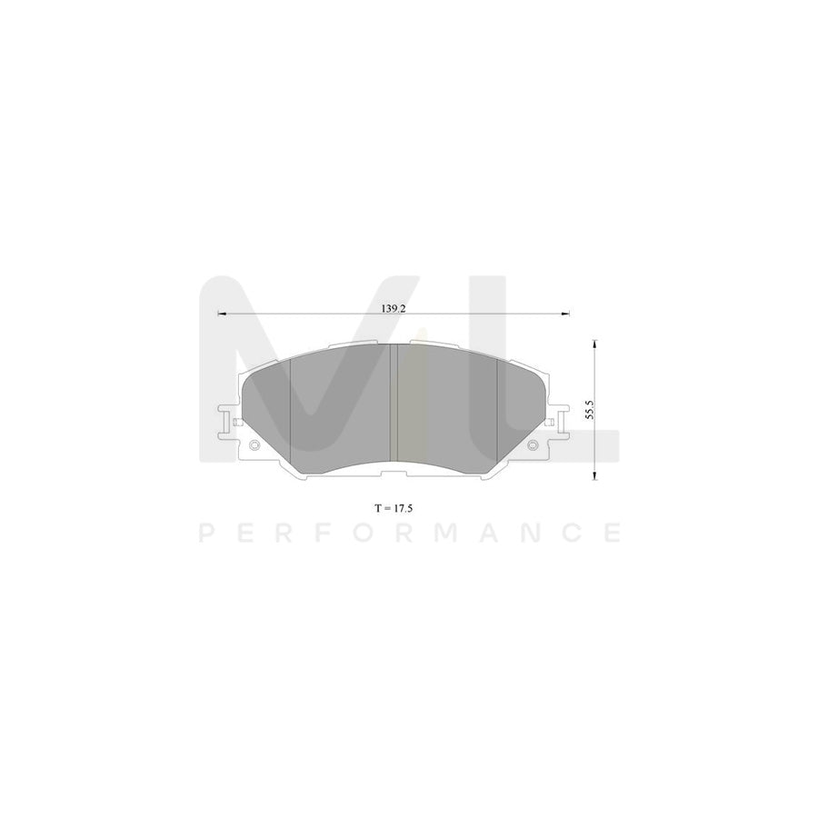 Bosch 0986Ab2396 Brake Pad Set BP2396N | ML Performance Car Parts