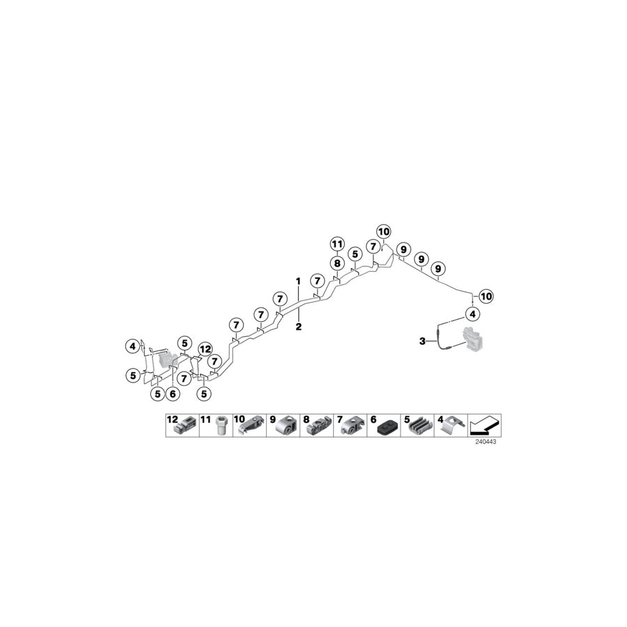 Genuine BMW 34326864098 F25 F26 Pipe (Inc. X4 M40iX, X3 28i & X4 20dX) | ML Performance EU