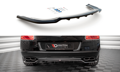 Maxton Design BE-CO-GT-1F-RD1T+RD2T Central Rear Splitter (with Vertical Bars) Bentley Continental GT V8 S MK2 | ML Performance UK Car Parts