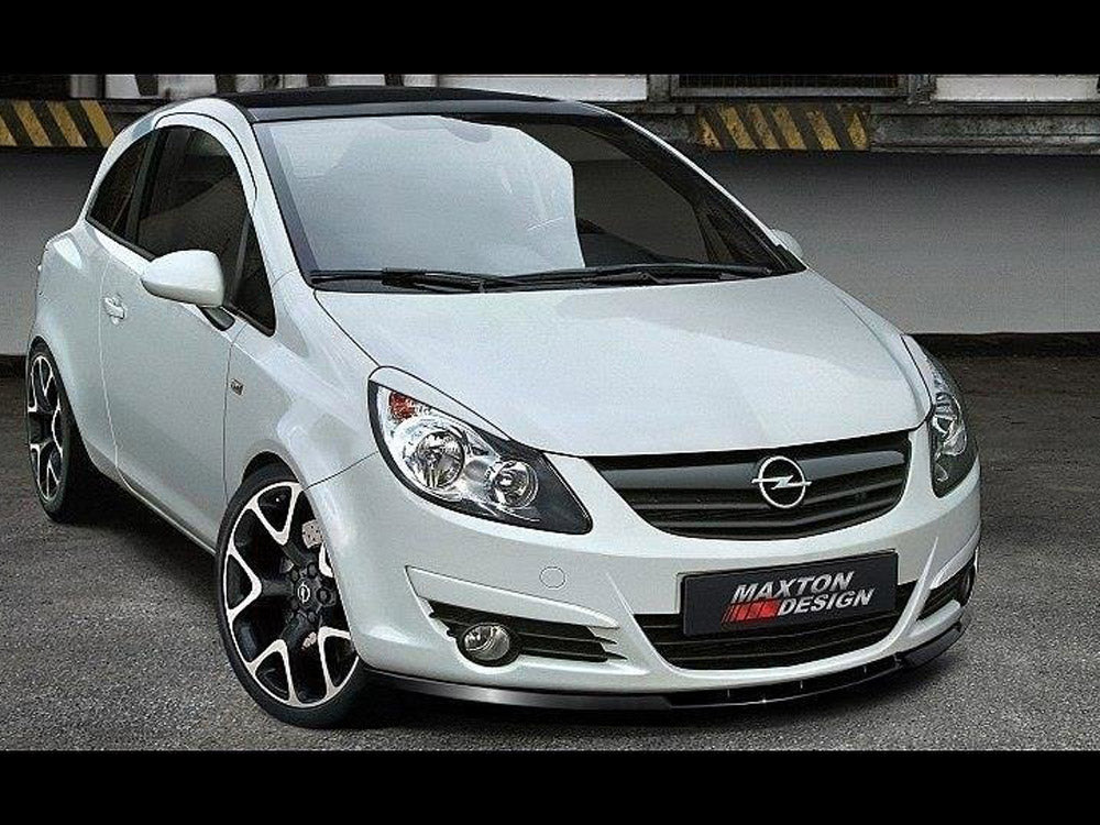 Maxton Design OP-CO-D-FD1T Front Splitter Opel Corsa d | ML Performance UK Car Parts