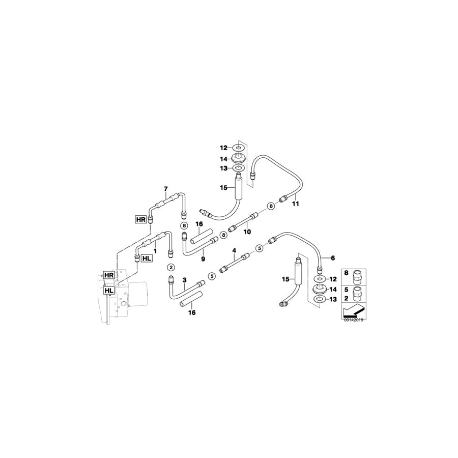 Genuine BMW 34326785139 E64 E63 E60 Pipe (Inc. 650i, 528xi & 523i) | ML Performance EU