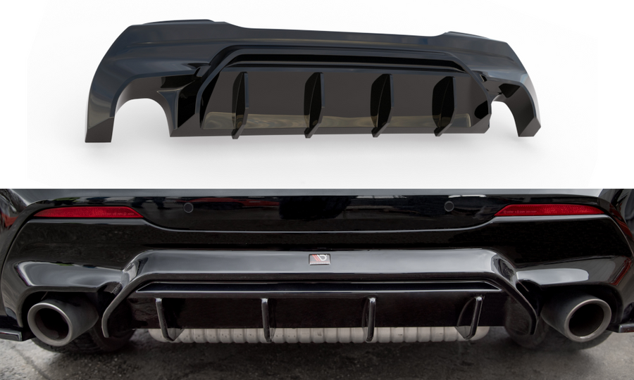 Maxton Design BM-1-40-MPACK-RS1T Rear Valance V.1 BMW Series 1 F40 M-Pack / M135i | ML Performance UK Car Parts