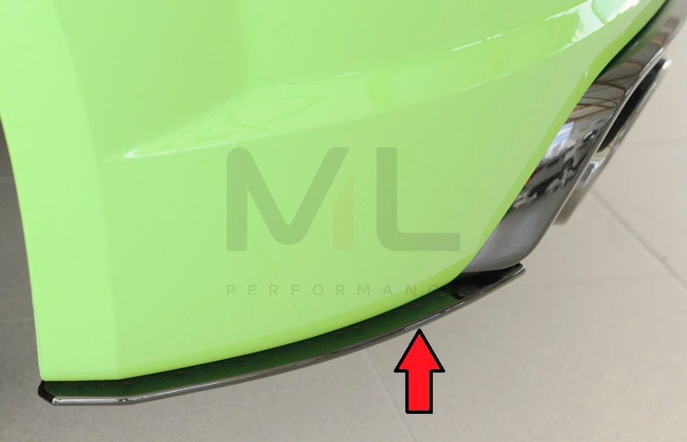 Rieger 00055173 Audi 8J 8J1-FV 8S TTRS Rear Side Splitter 7 | ML Performance EU Car Parts