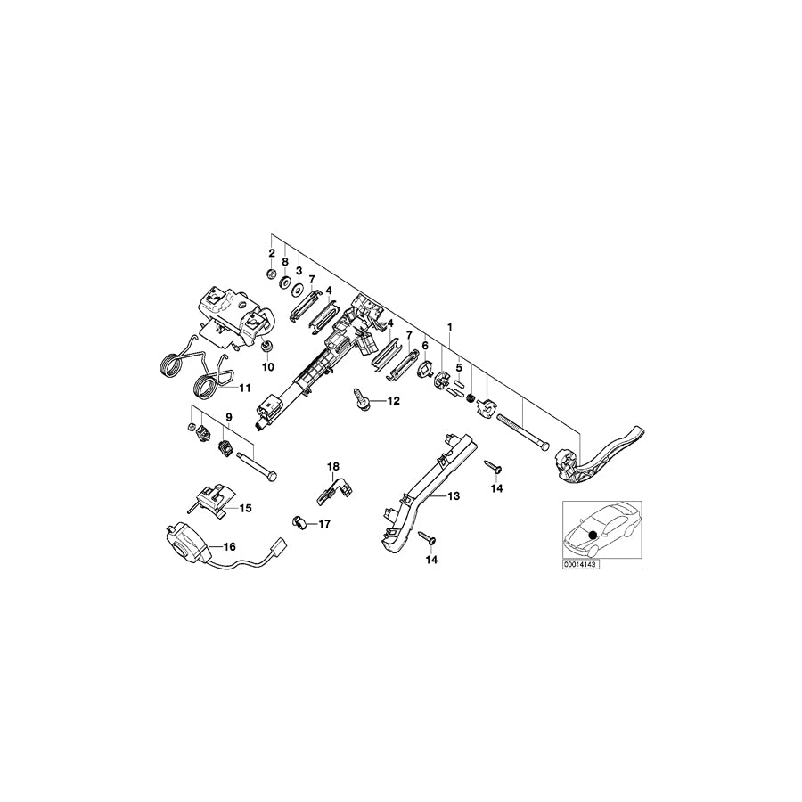 Genuine BMW 32311094293 E46 E83 Cable Duct (Inc. 316i, 316ti & 330Cd) | ML Performance EU Car Parts