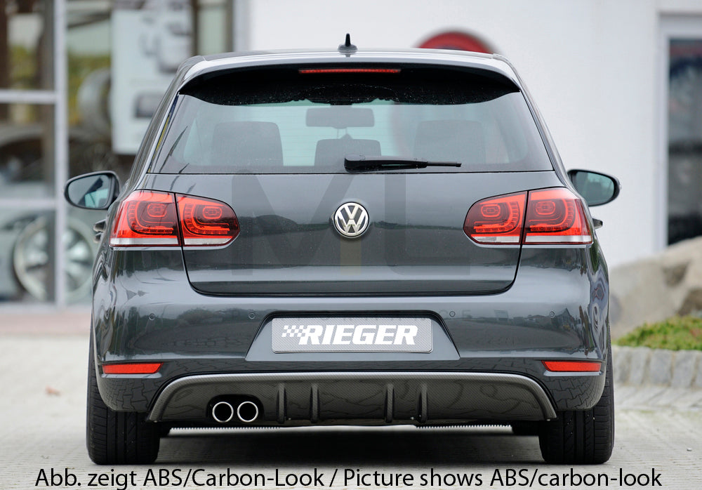 Rieger 00059541 VW Mk6 Golf GTD Rear Diffuser 3 | ML Performance EU Car Parts