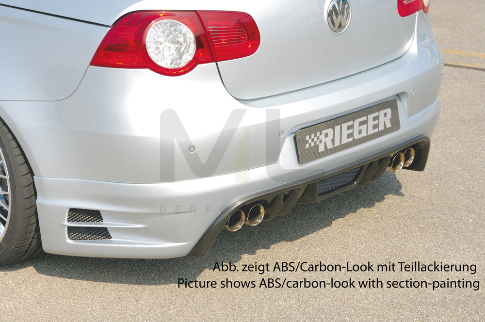 Rieger 00059429 VW 1F Eos Rear Diffuser 1 | ML Performance EU Car Parts
