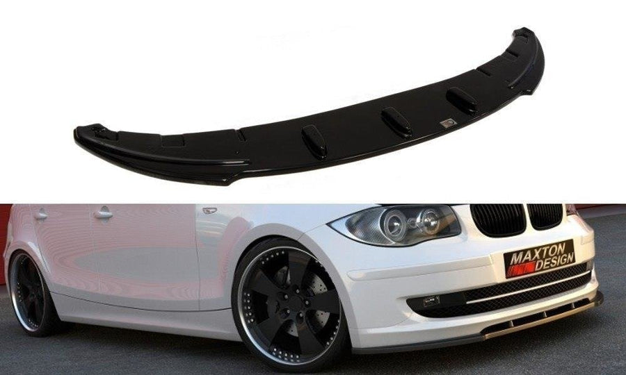 Maxton Design BM-1-81F-FD1T Front Splitter BMW Series 1 E81 / E87 (Standard Facelift Model) | ML Performance UK Car Parts
