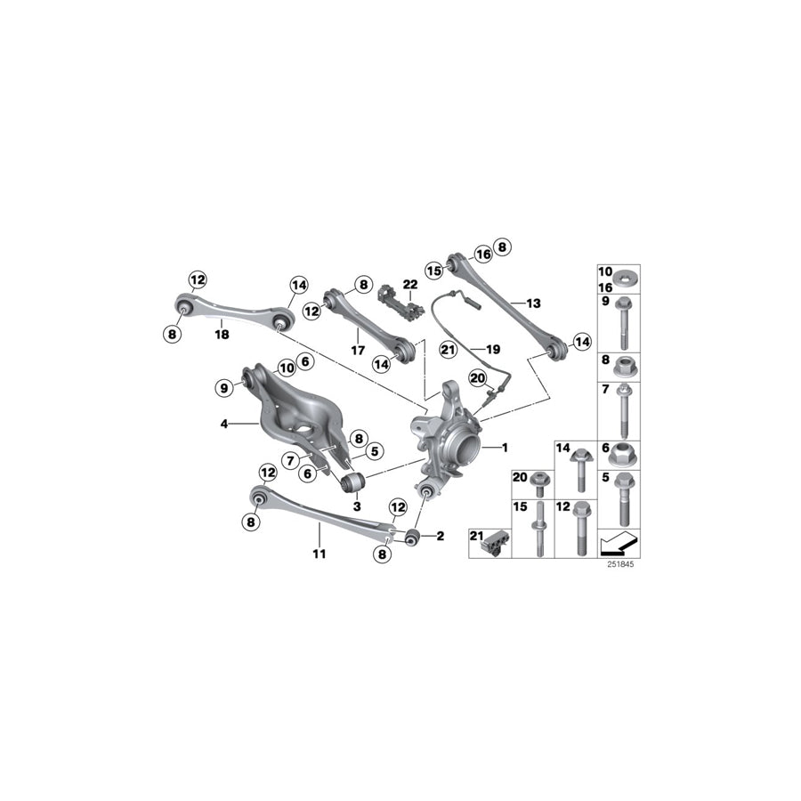 Genuine BMW 34526791949 F20 F23 Rear Abs/Bva Tube Bracket (Inc. 318dX, 318i & 328d) | ML Performance EU