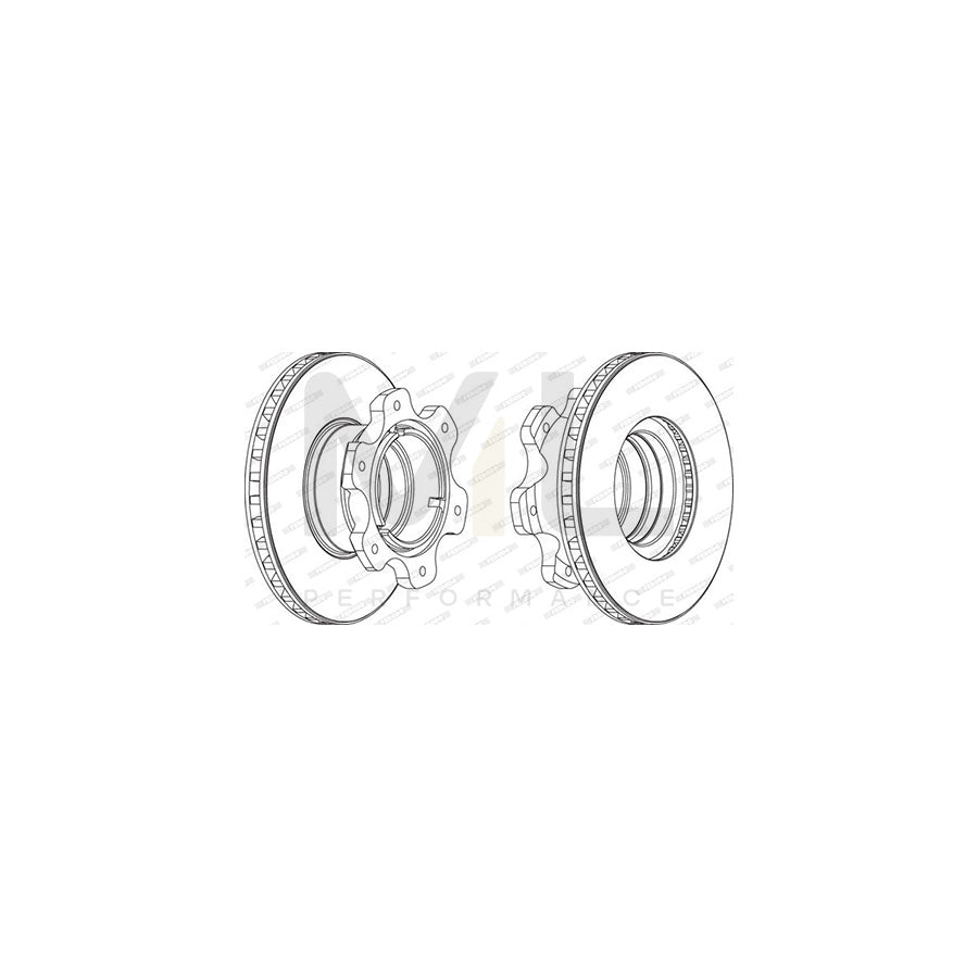 FERODO PREMIER FCR208A Brake Disc Vented | ML Performance Car Parts