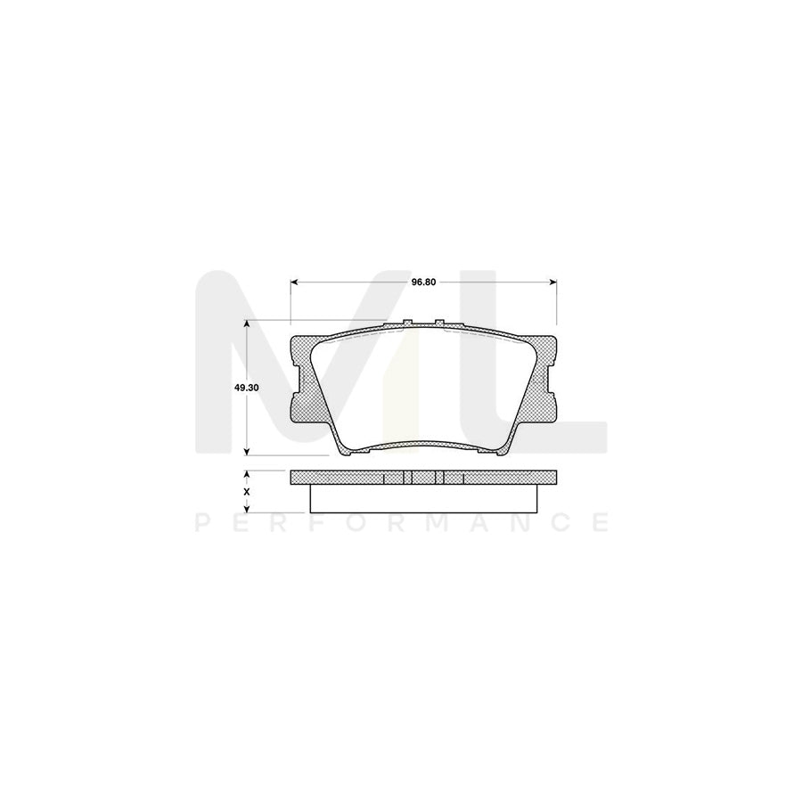 Bosch 0986Tb3118 Brake Pad Set Excl. Wear Warning Contact | ML Performance Car Parts