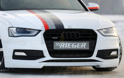 Rieger 00055538 Audi B8 B81 Front Splitter (A4 & S4) 1 | ML Performance EU Car Parts