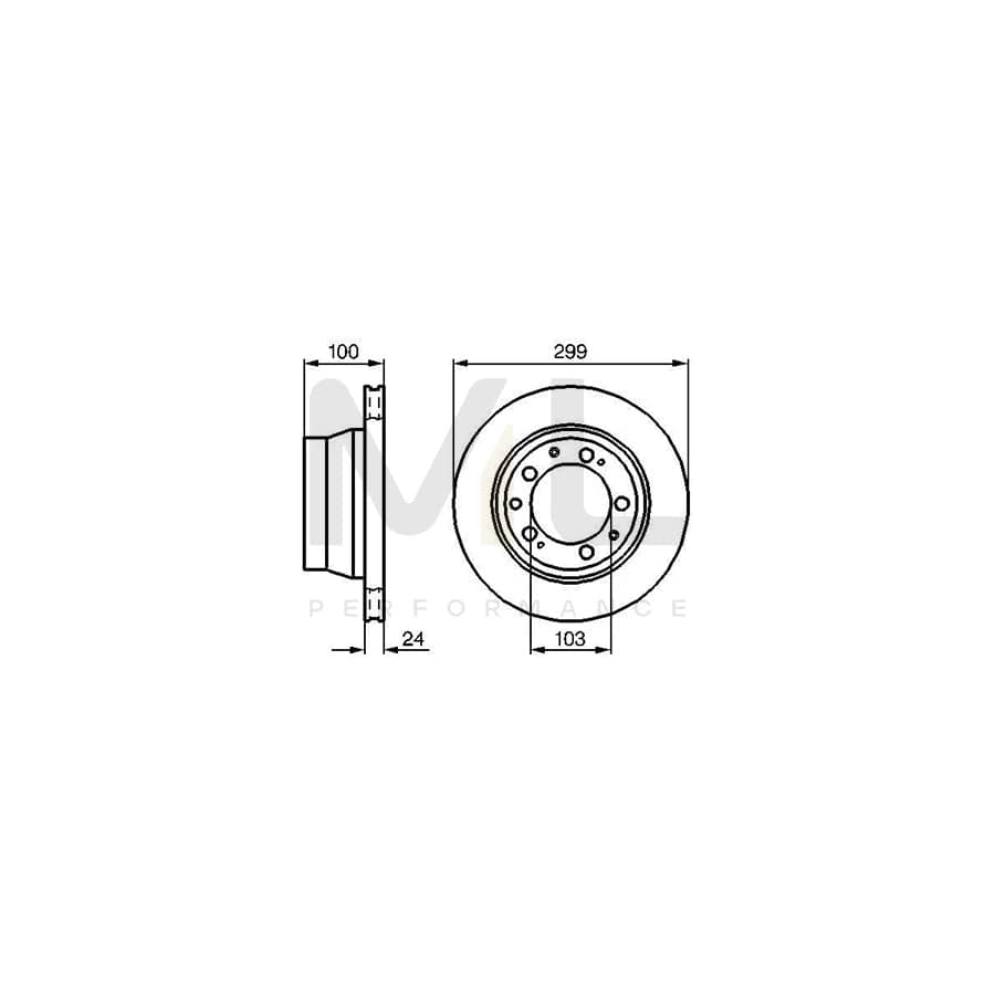 BOSCH 0 986 478 419 Brake Disc Internally Vented, Vented, Oiled, High-carbon | ML Performance Car Parts
