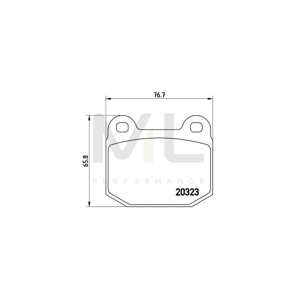 Brembo P 59 004 Brake Pad Set Excl. Wear Warning Contact | ML Performance Car Parts