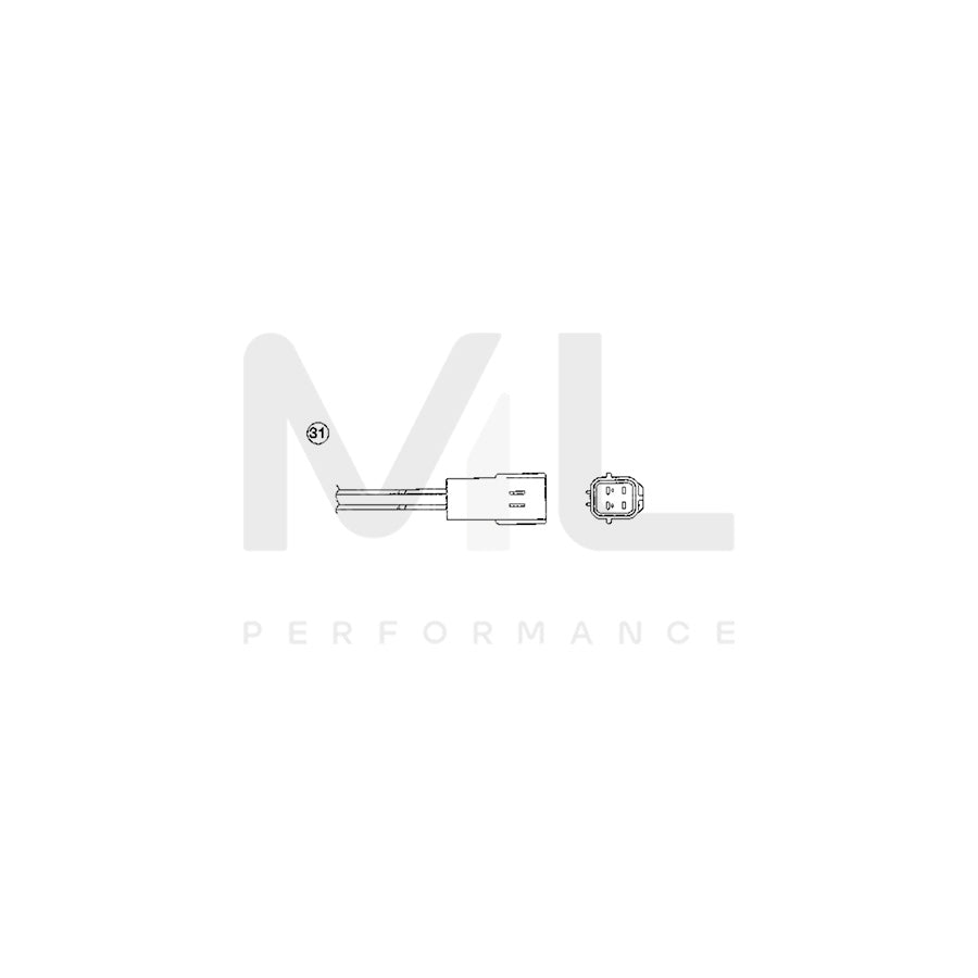 NTK Lambda Sensor / O2 Sensor (NGK 90230) - OZA457-EE30 | ML Car Parts UK | ML Performance