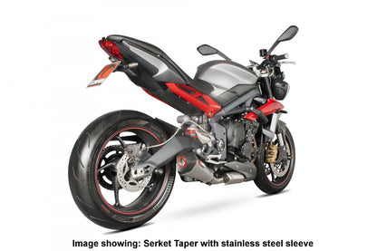 Scorpion RTR79CEO Triumph Serket Taper Slip-On - Carbon Fibre Sleeve (Street Triple 675 / Street Triple 675 R) | ML Performance EU EU
