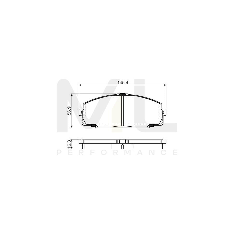 Bosch 0986495058 Brake Pad Set With Mounting Manual BP1479 | ML Performance Car Parts
