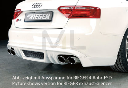 Rieger 00055439 Audi B8 B81 S5 Rear Diffuser 2 | ML Performance EU Car Parts