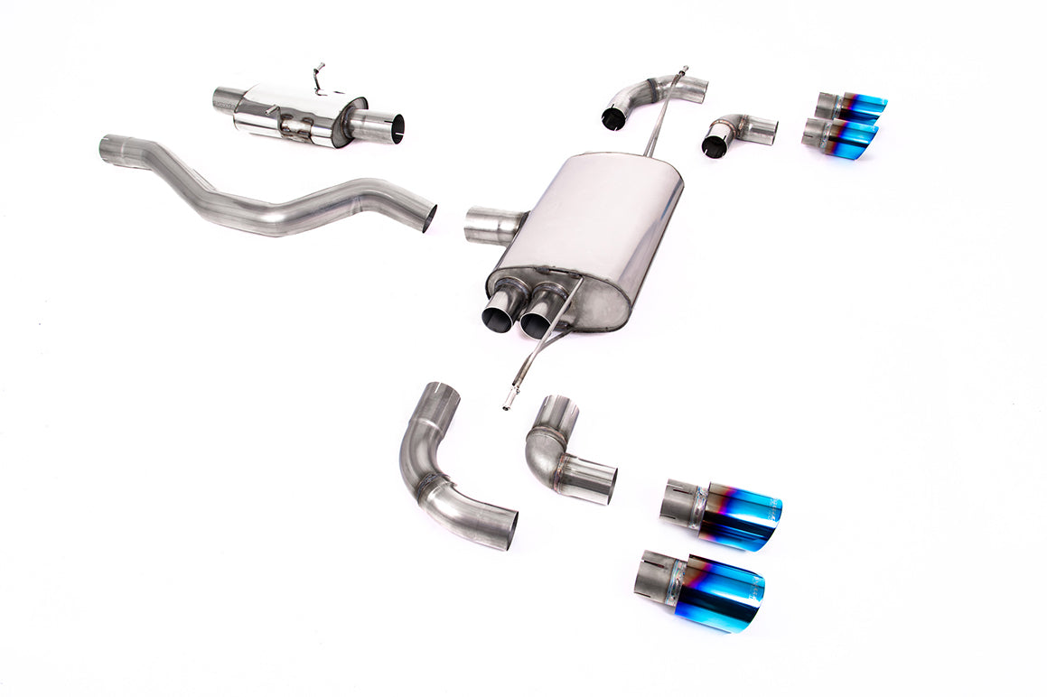 MillTek SSXLR153 Land Rover Defender OPF/GPF Back System with GT-90 Burnt Titanium Trims