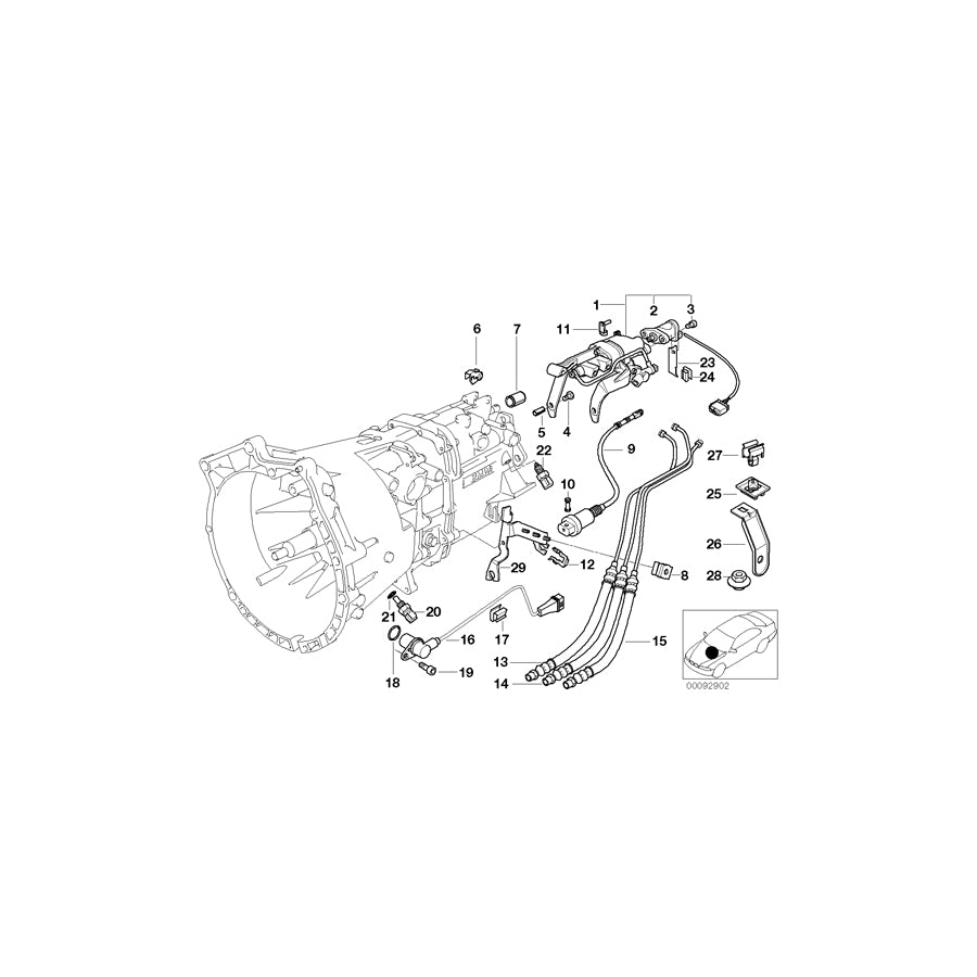Genuine BMW 23412229008 E36 Gear Identification Switch (Inc.  & M3) | ML Performance EU Car Parts