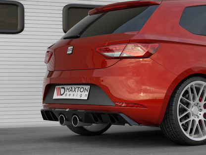 Maxton Design SE-LE-3F-CU-RS2T Rear Valance V.2 Seat Leon MK3 Cupra Facelift (2017-) | ML Performance UK Car Parts